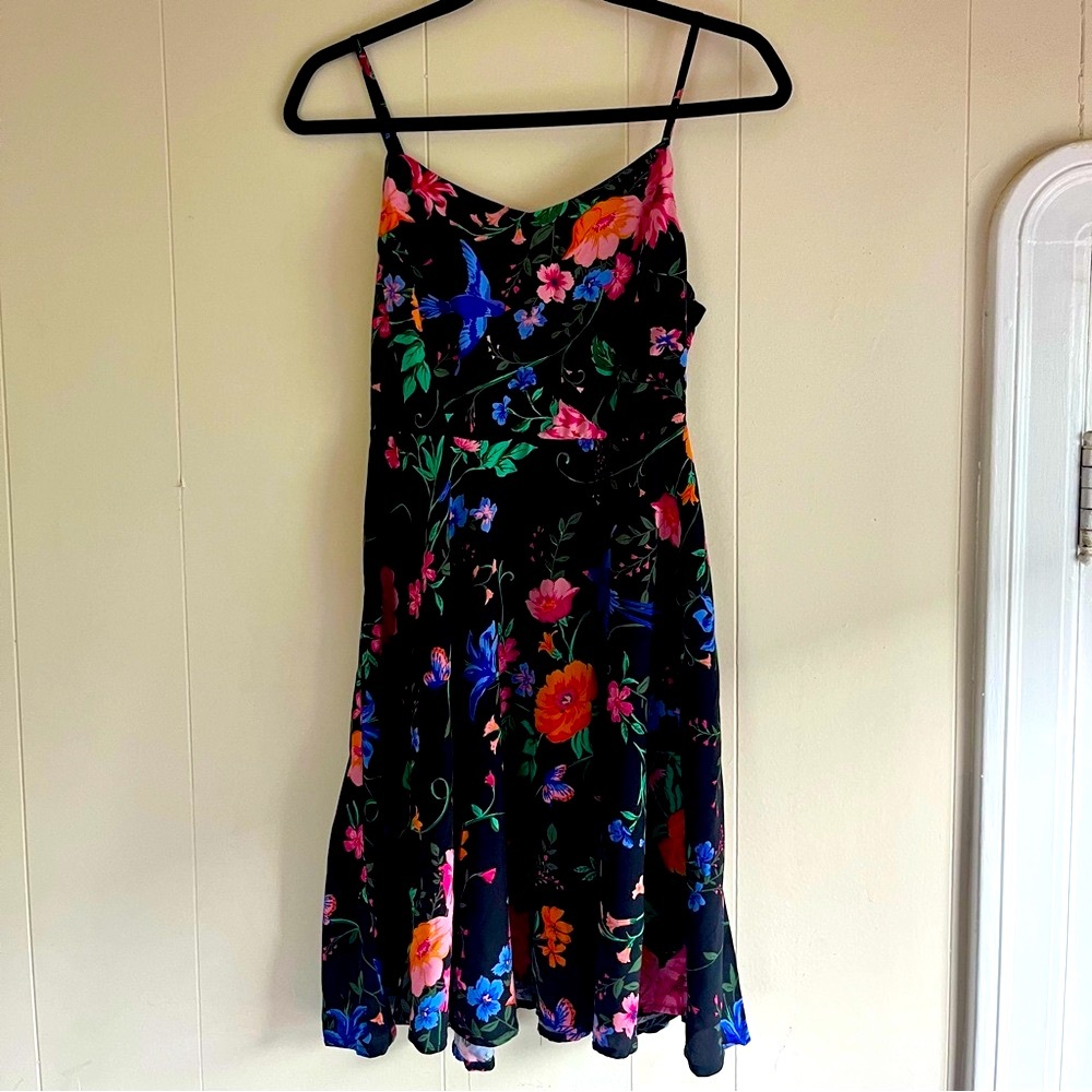 Floral Black Sun Dress
